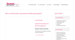 Desktop Screenshot of bao-gmbh.de