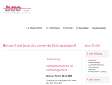 Tablet Screenshot of bao-gmbh.de